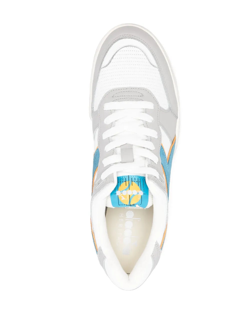 B.560 Used panelled leather sneakers