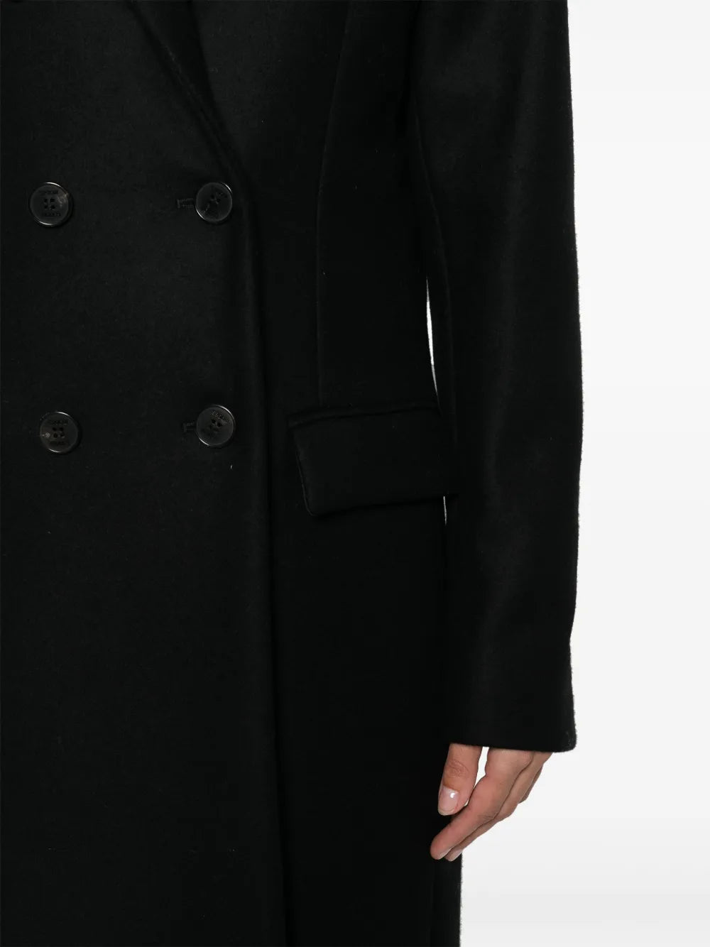 double-breasted wool coat