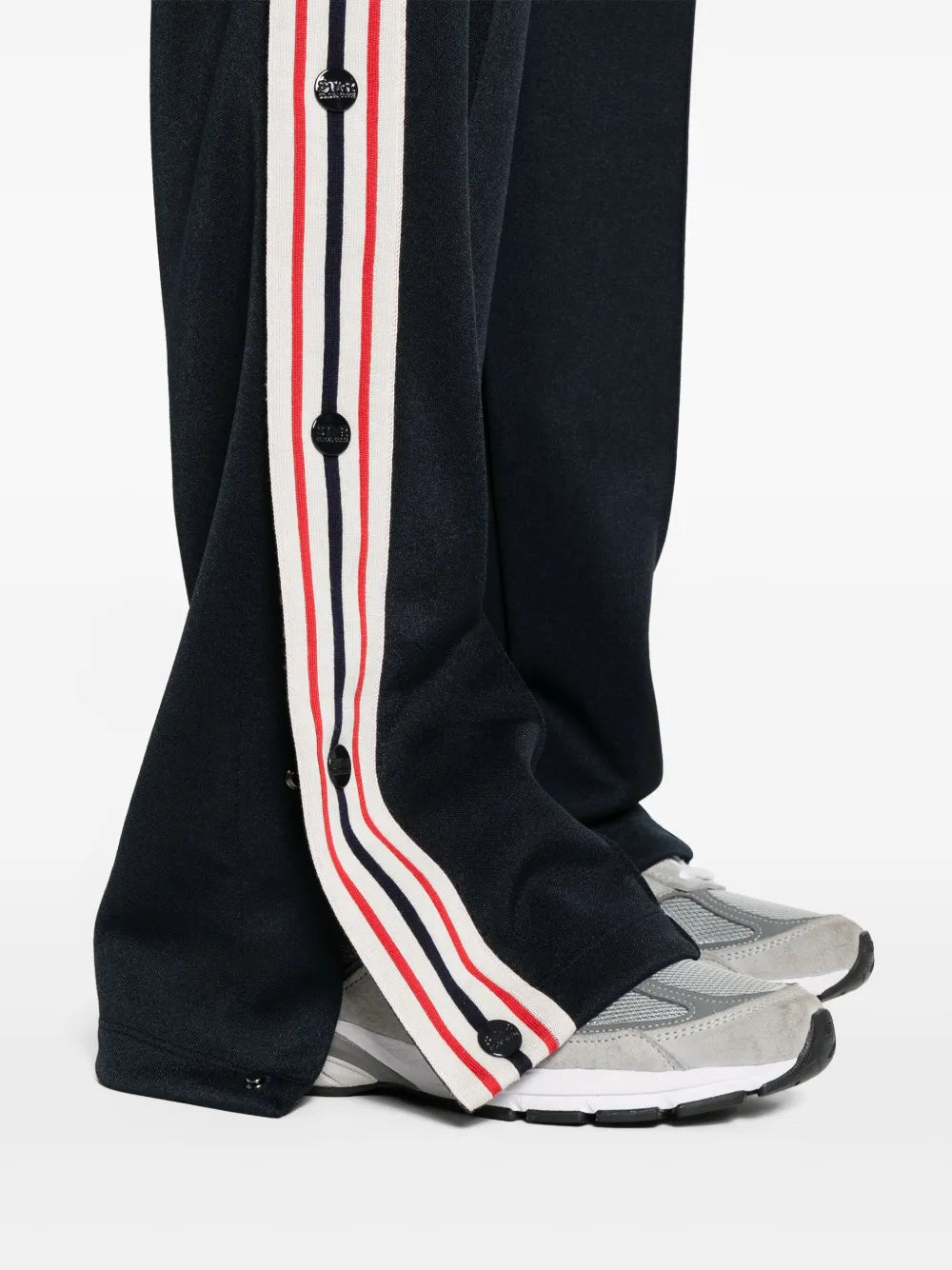 striped track pants