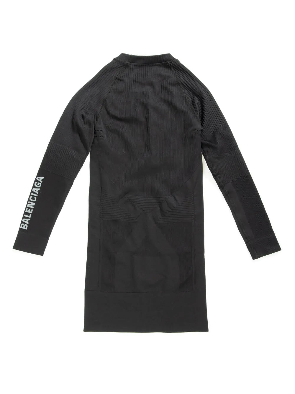 long-sleeved ribbed minidress