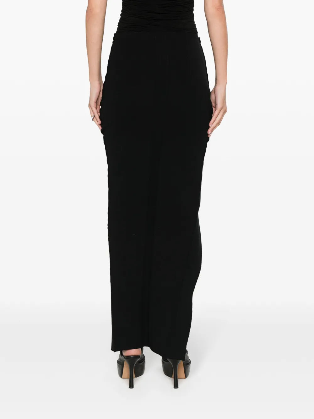 knitted midi skirt