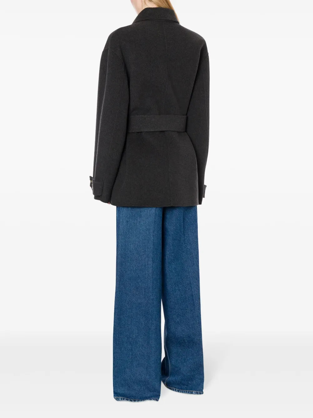 double-breasted wool coat