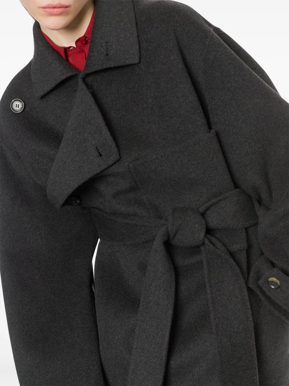 double-breasted wool coat