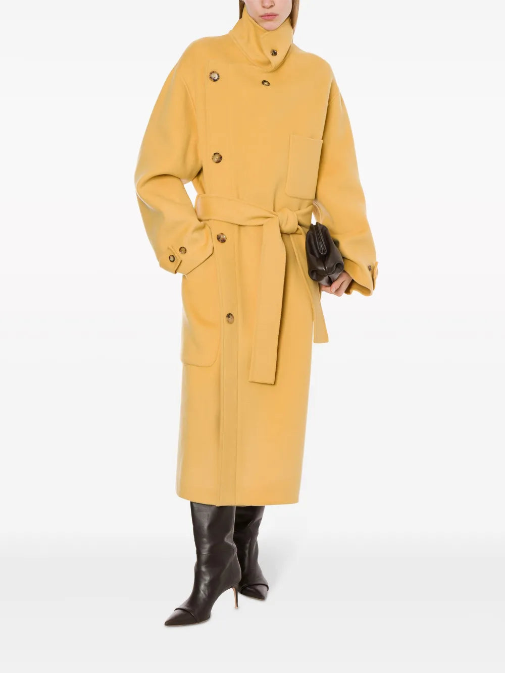 double-breasted wool coat