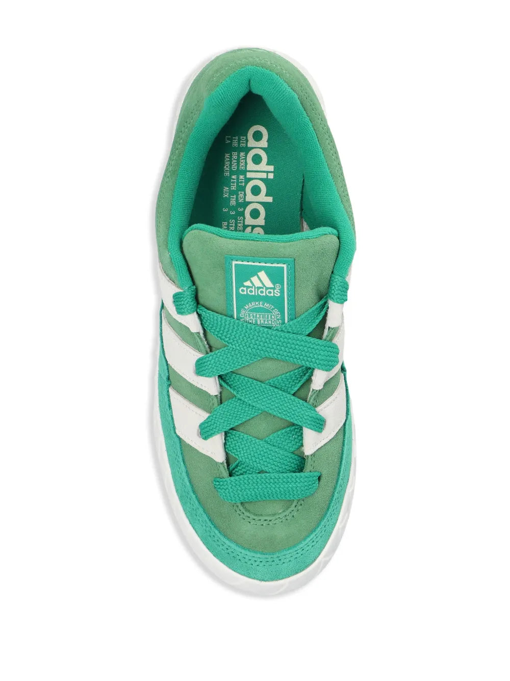 Adimatic leather lace-up sneakers