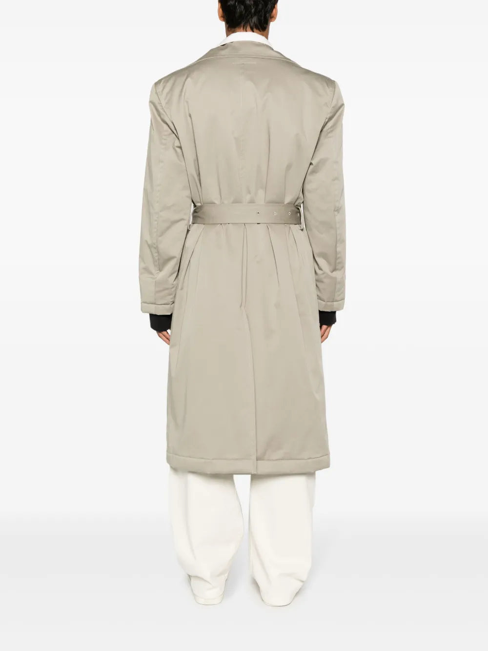 belted double-breasted coat