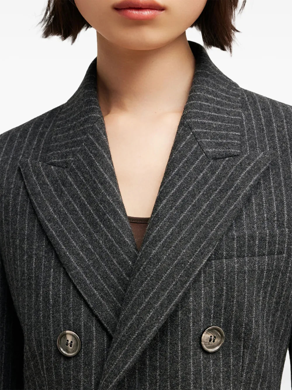 double-breasted wool coat
