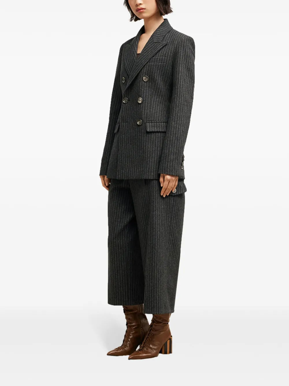 double-breasted wool coat
