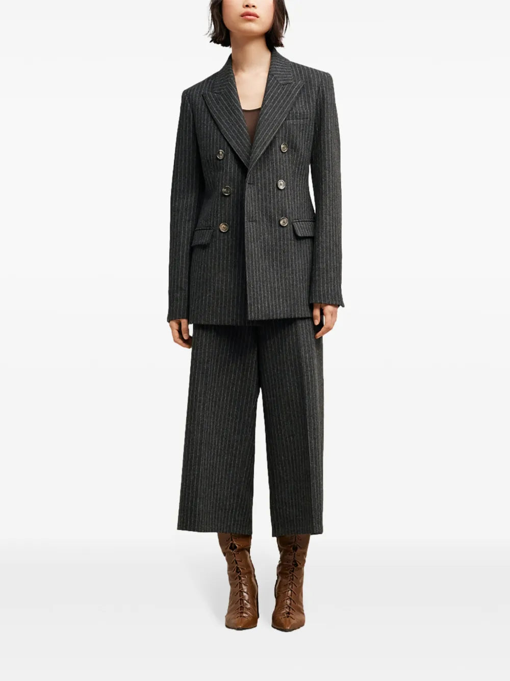 double-breasted wool coat