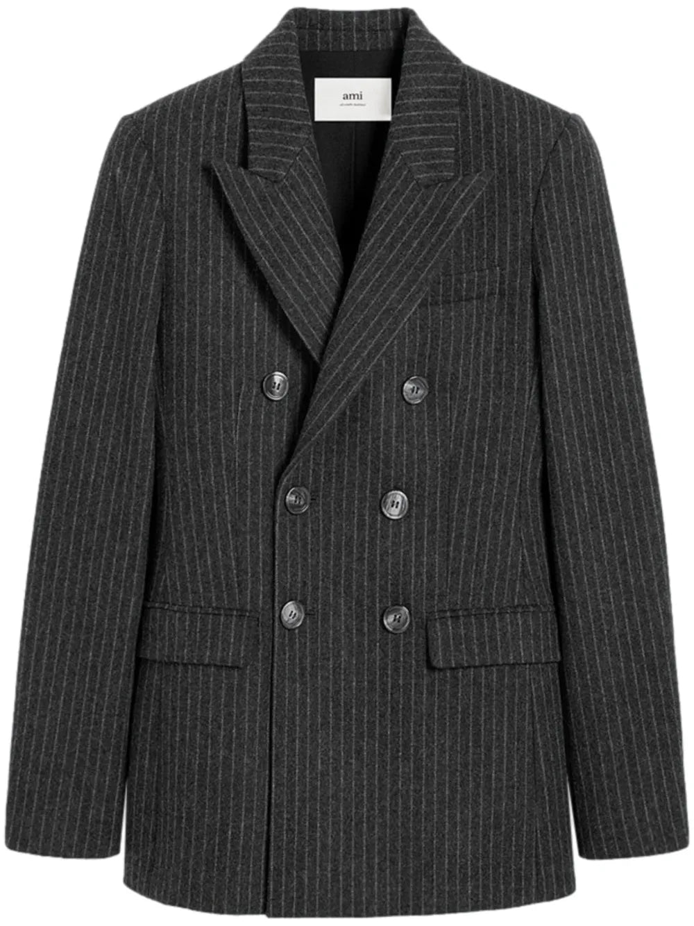 double-breasted wool coat