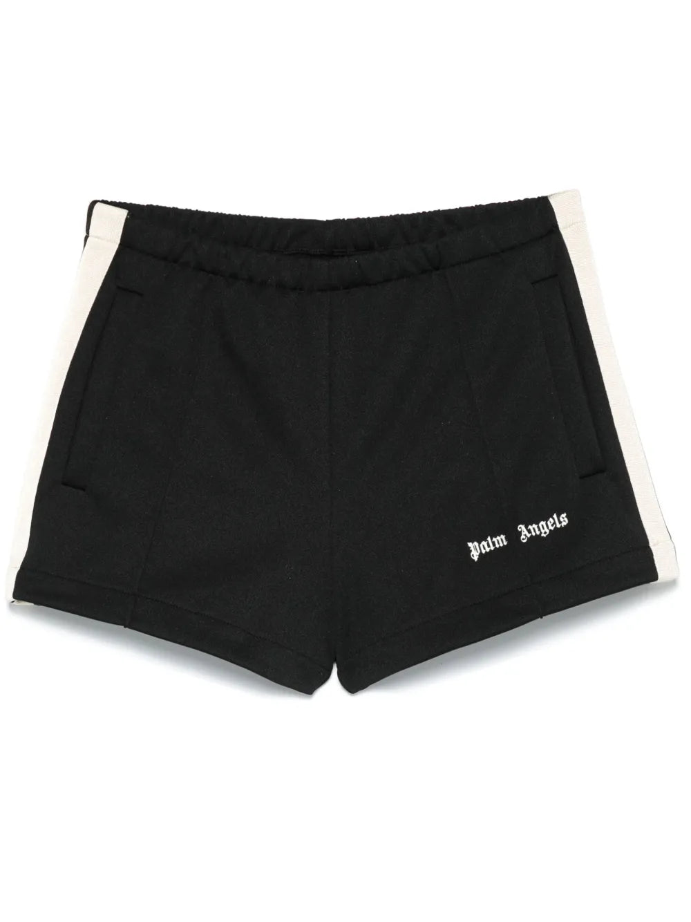 embroidered-logo shorts
