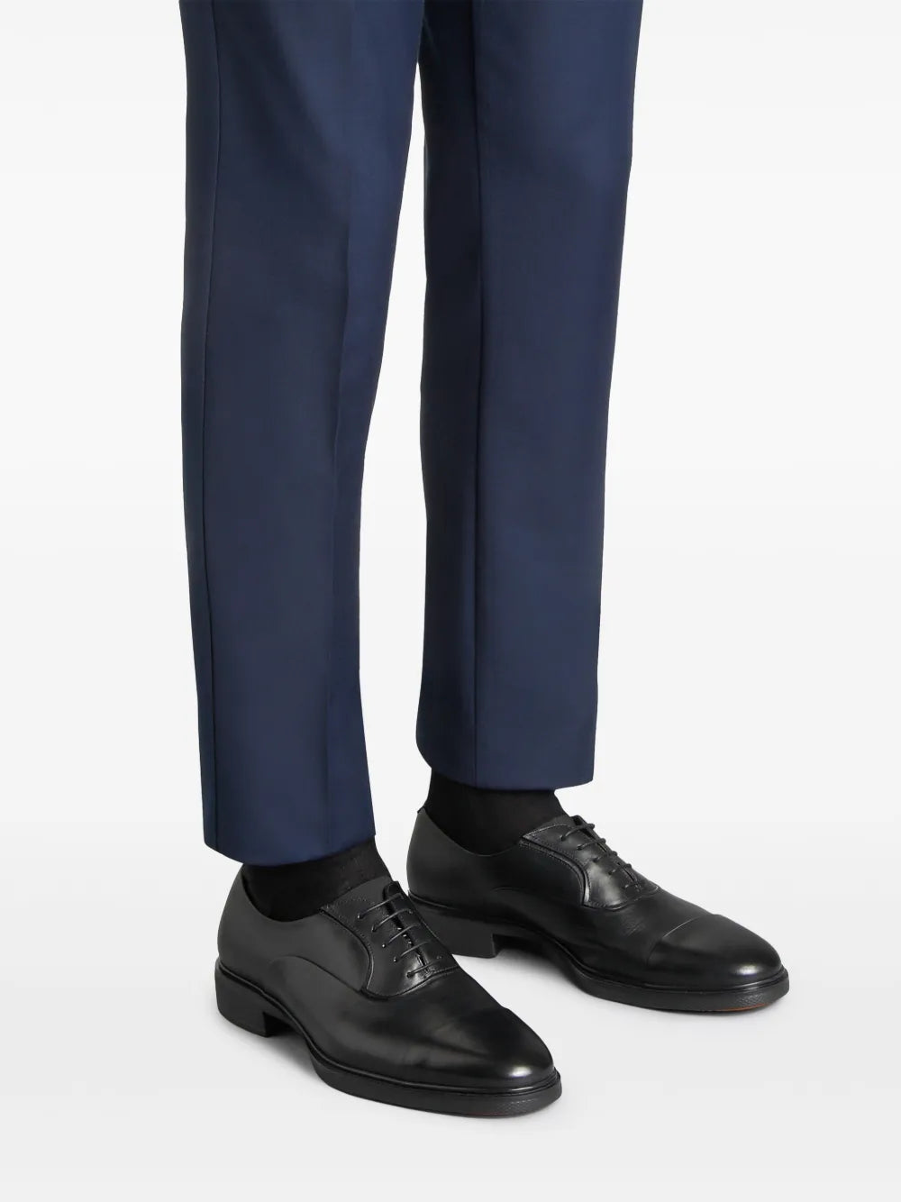Easy leather oxford shoes