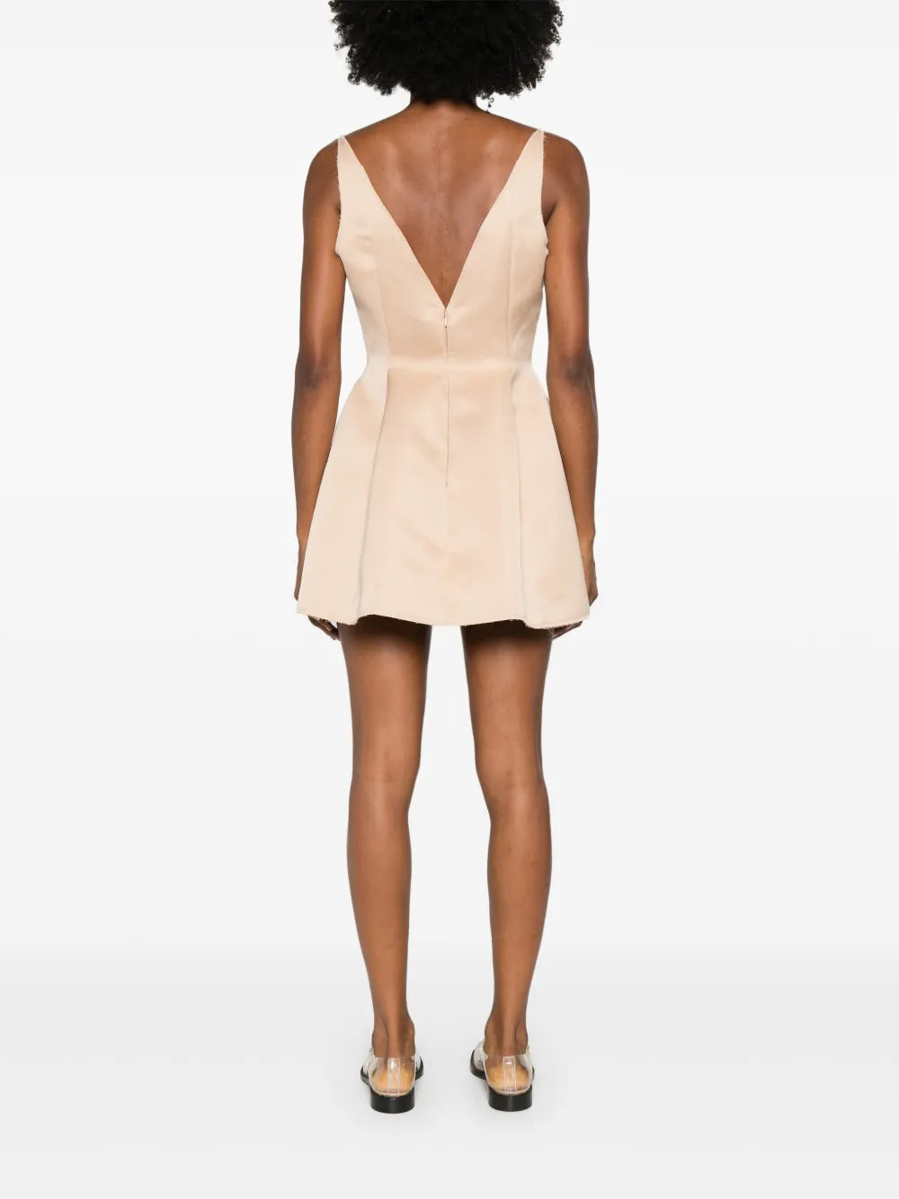 duchess satin mini dress
