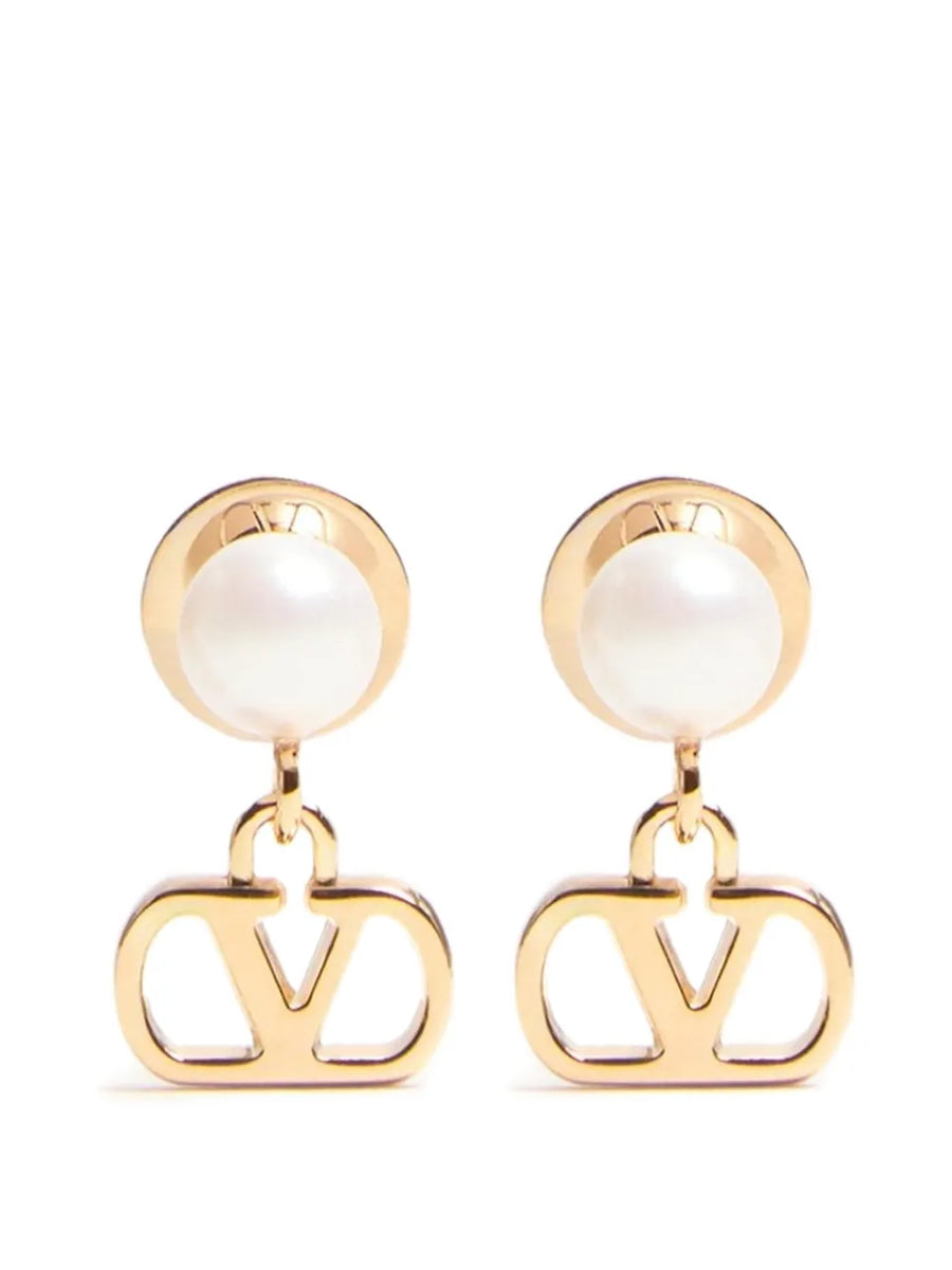 VLogo earrings