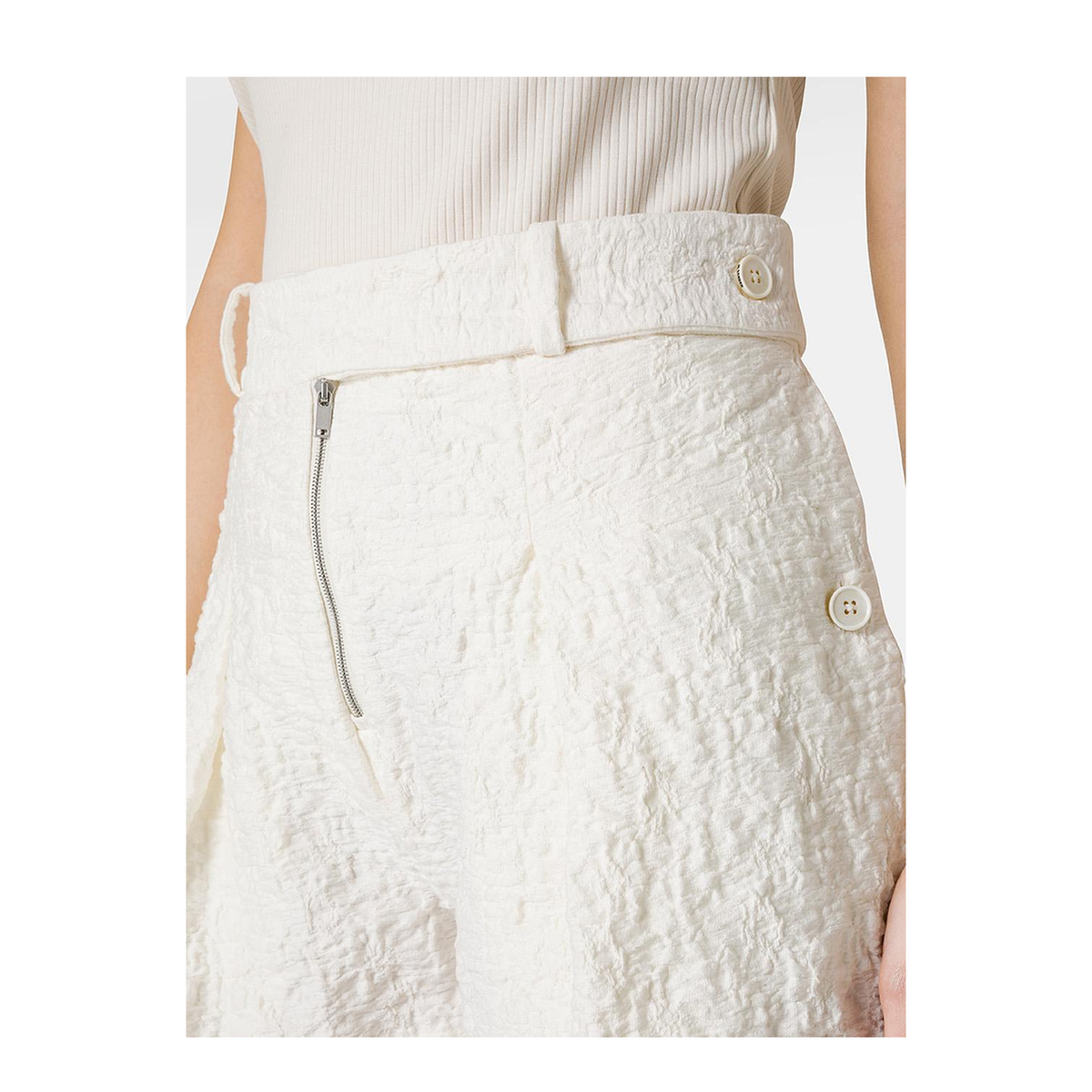Porcelain Cotton Shorts