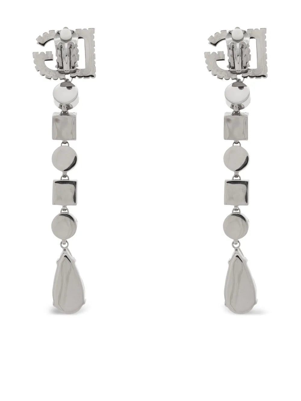 logo-plaque earrings