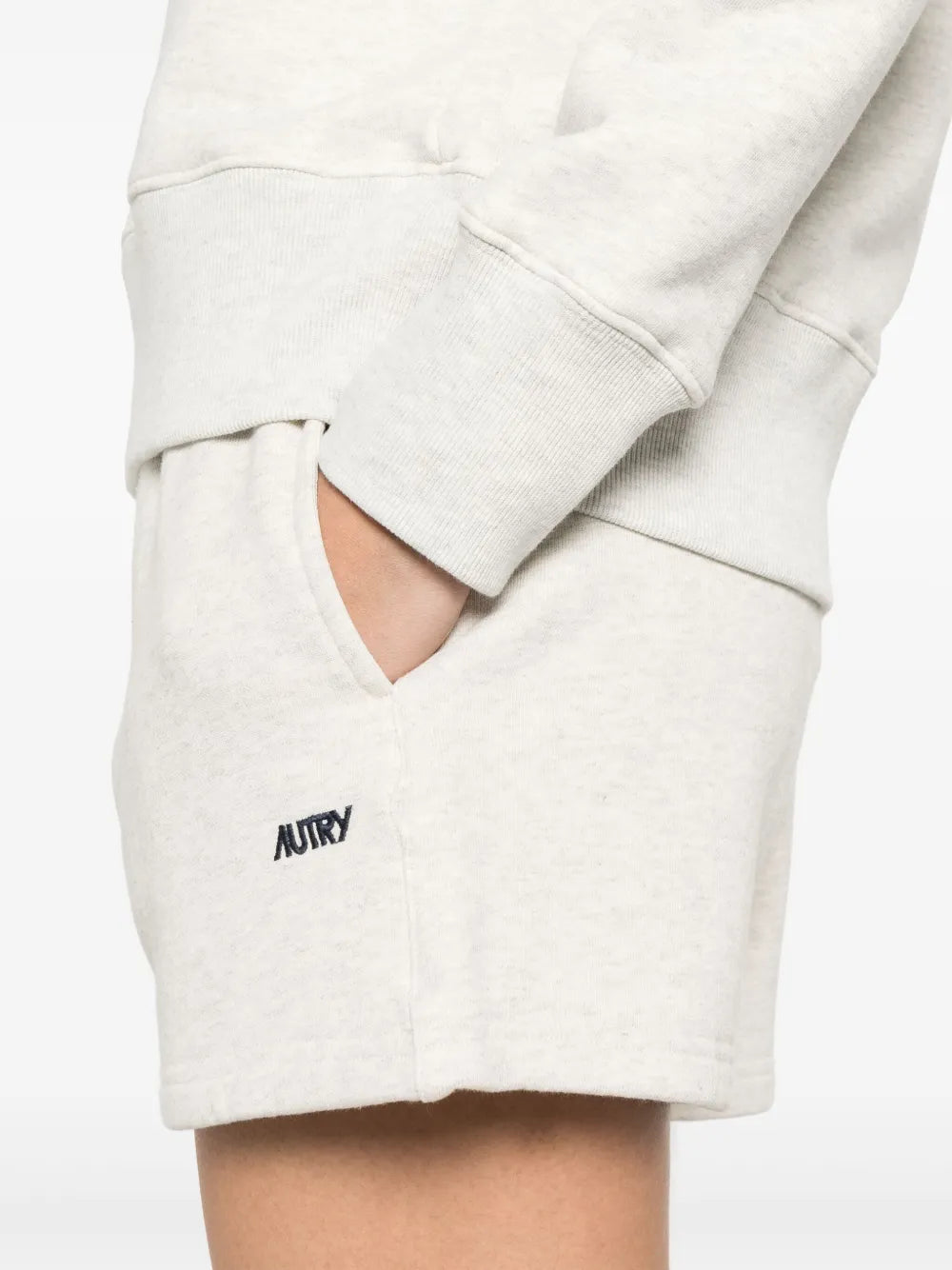 embroidered-logo shorts