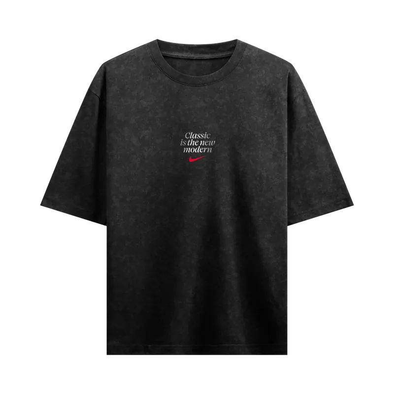 Myugen Nike Bitches Acid Wash Oversized T-Shirt Black