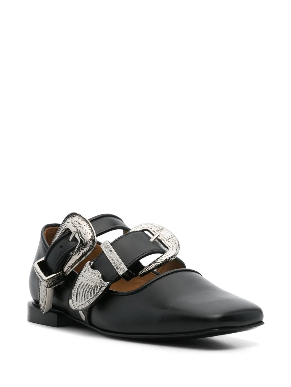 buckle-detail ballet flats