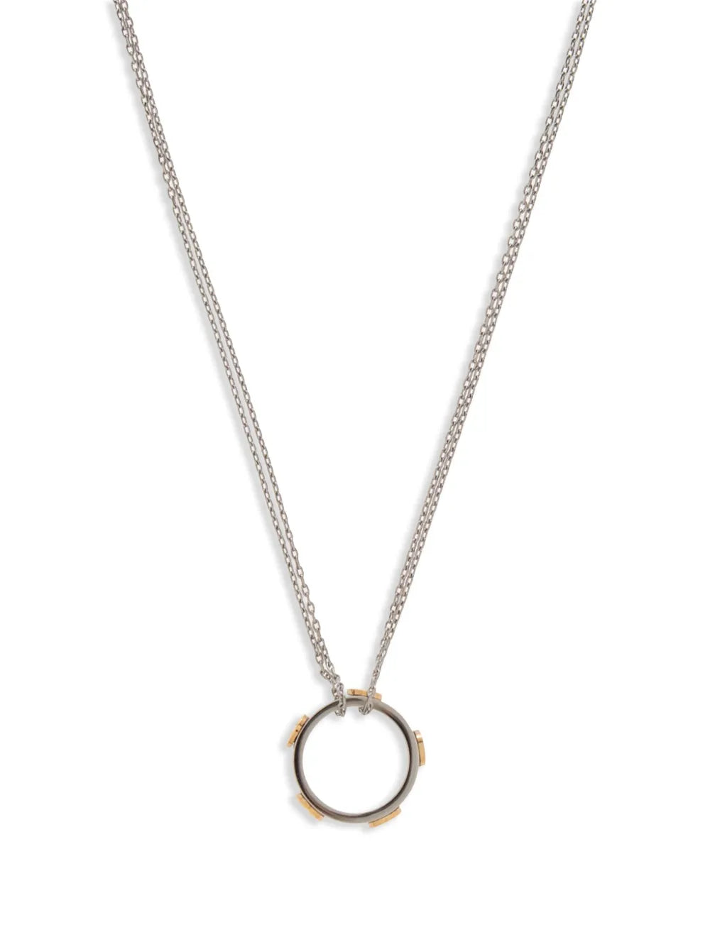 logo charm necklace
