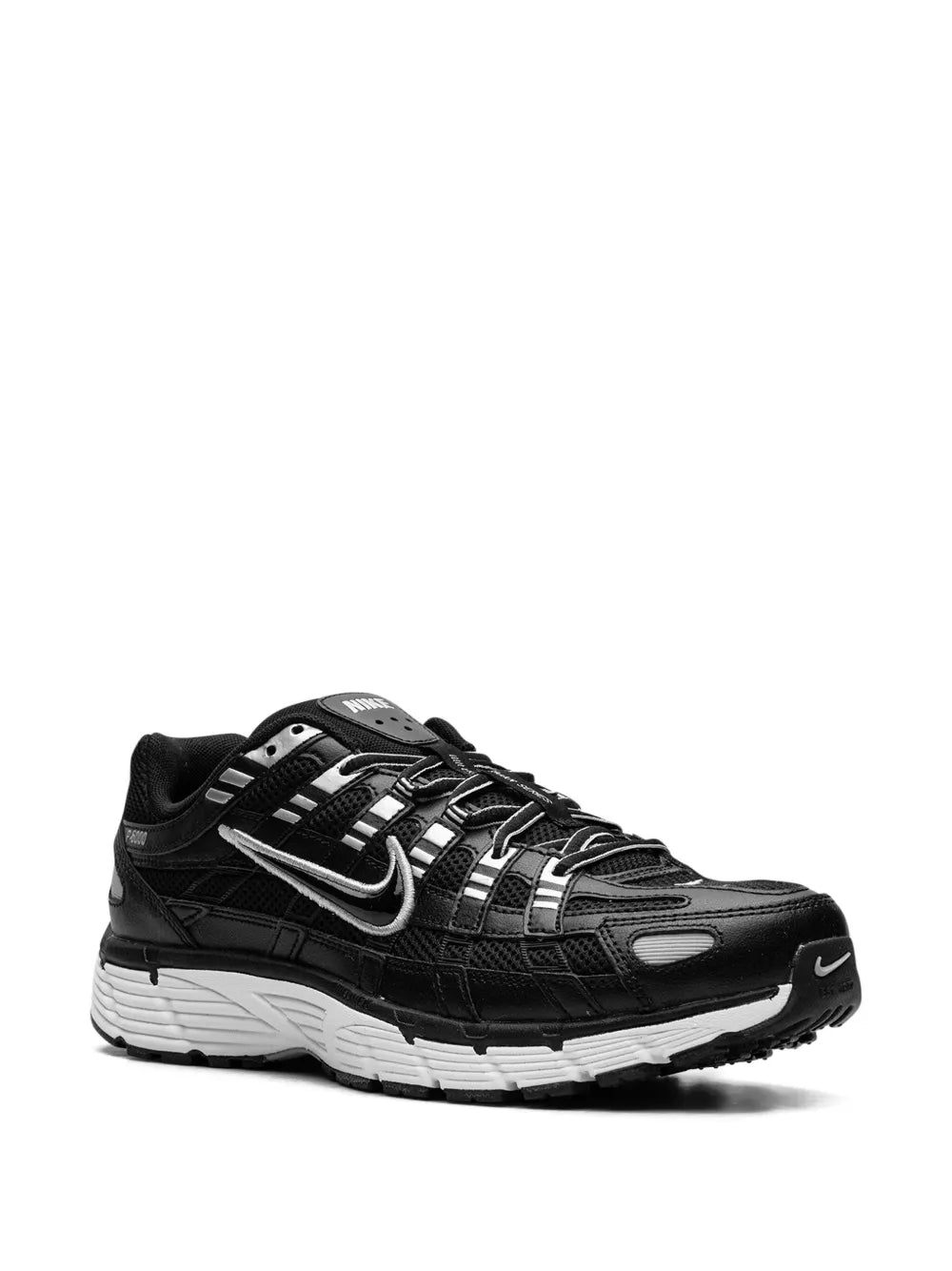 P-6000 "Black/White/Metallic Silver" sneakers