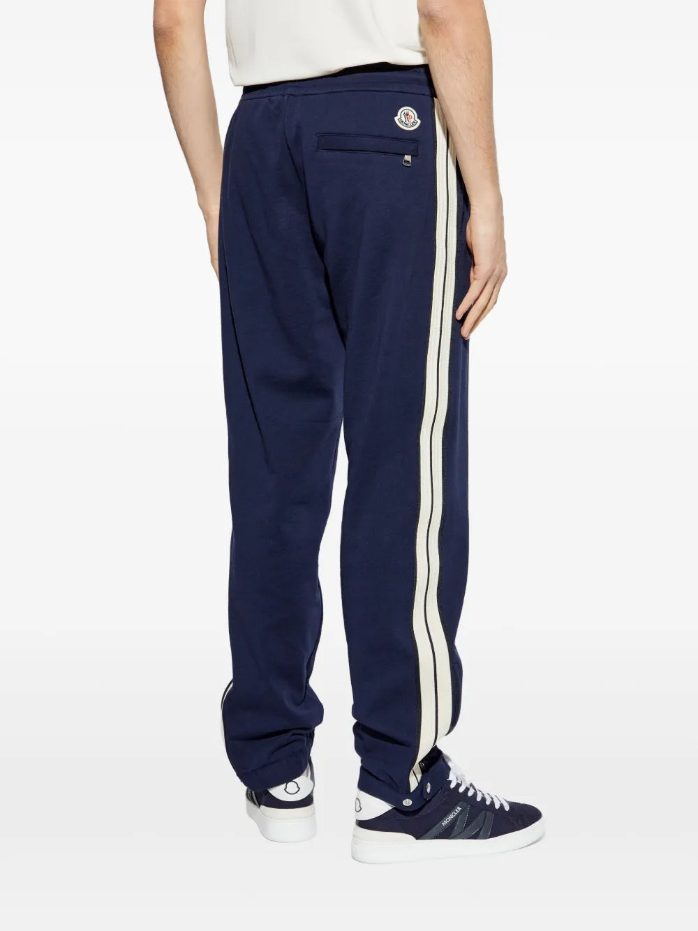 striped track pants