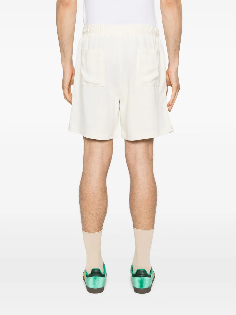 embroidered-logo shorts