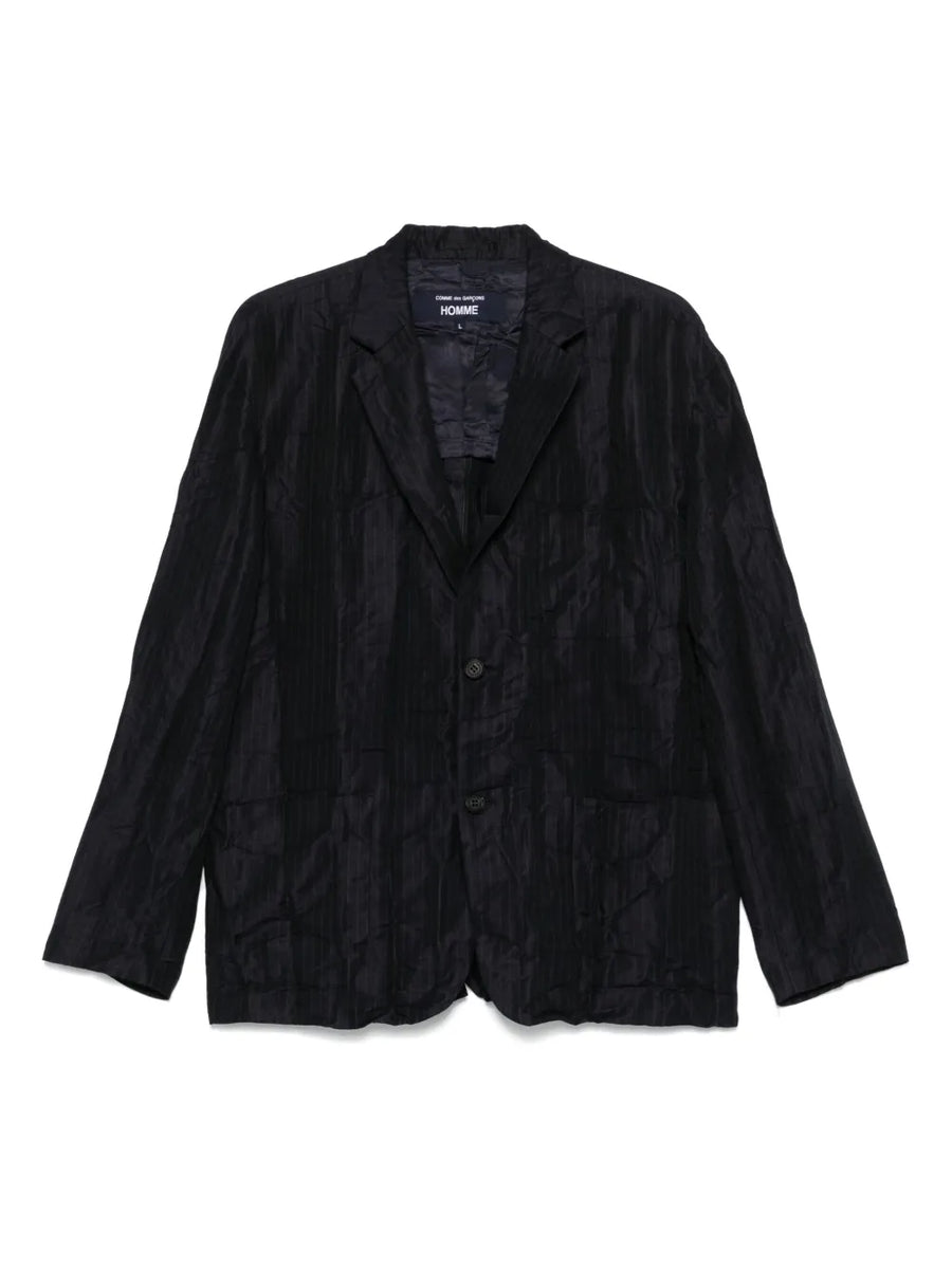 pinstriped blazer