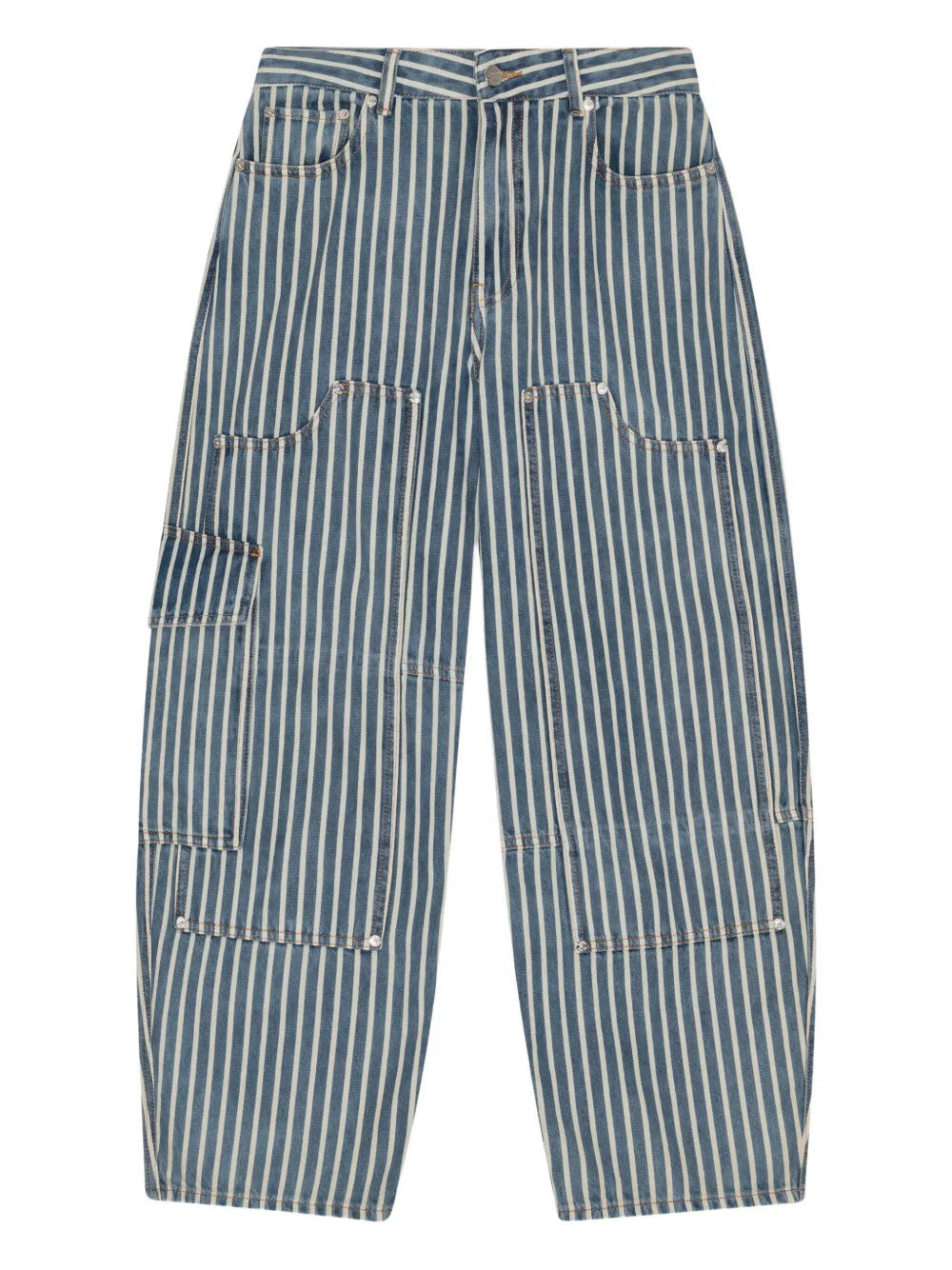striped jeans