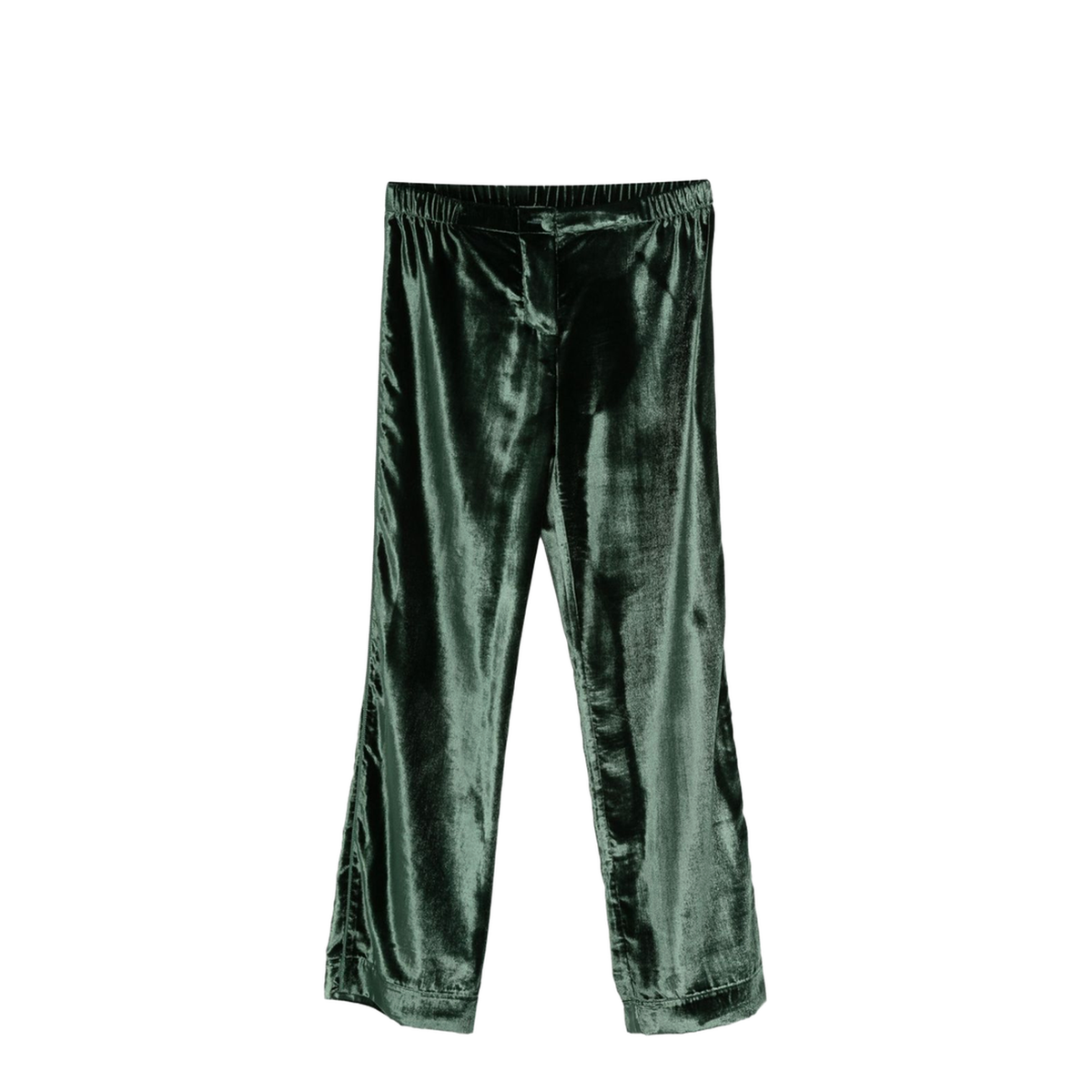 Velvet High-Waisted Trousers