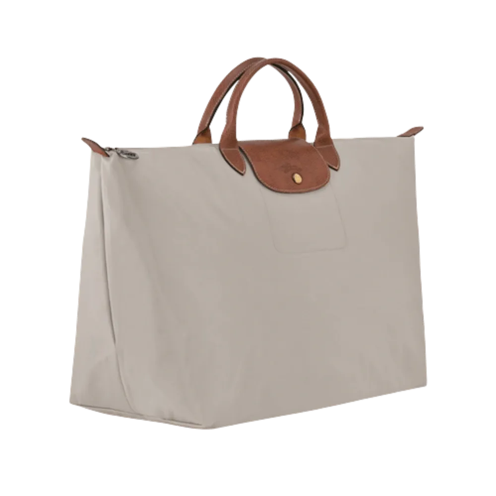 Longchamp Le Pliage Original M Handbag Pebble - Recycled canvas