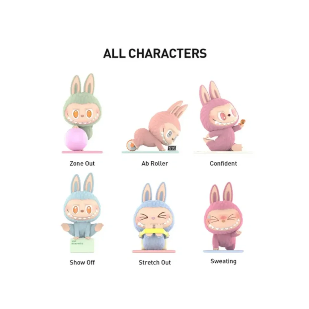 Pop Mart Labubu The Monsters Lazy Yoga Series Figures Sealed Case