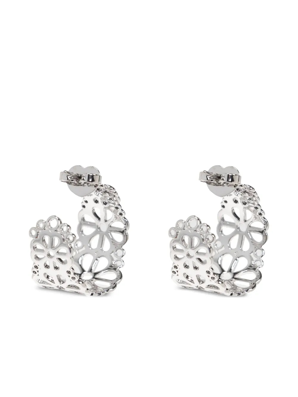 Flower Lace hoop earrings