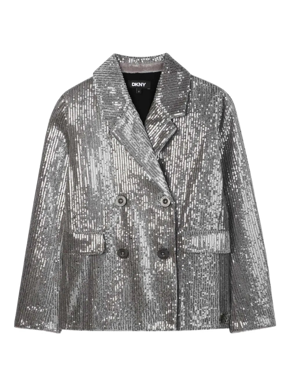 sequin-embellished double-breasted jacket