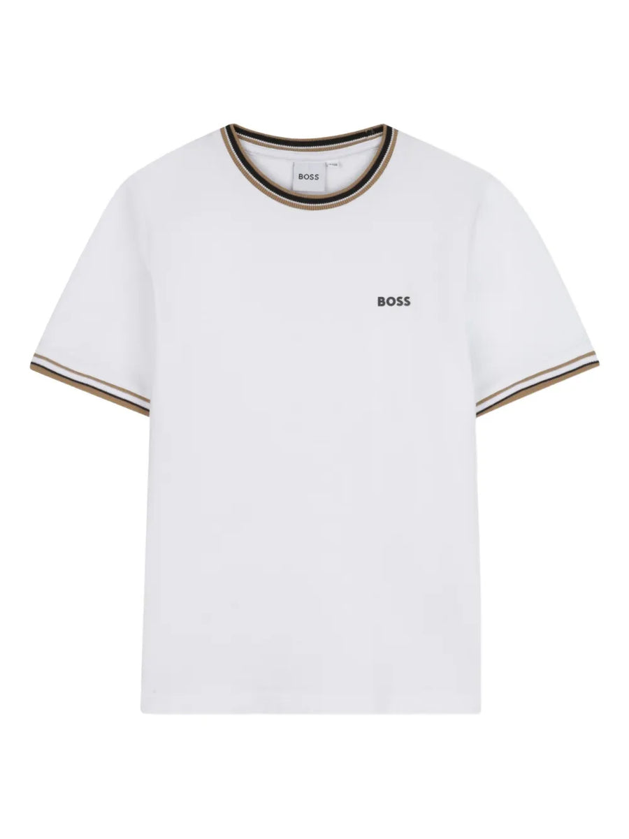 contrast-trim short-sleeve T-Shirt