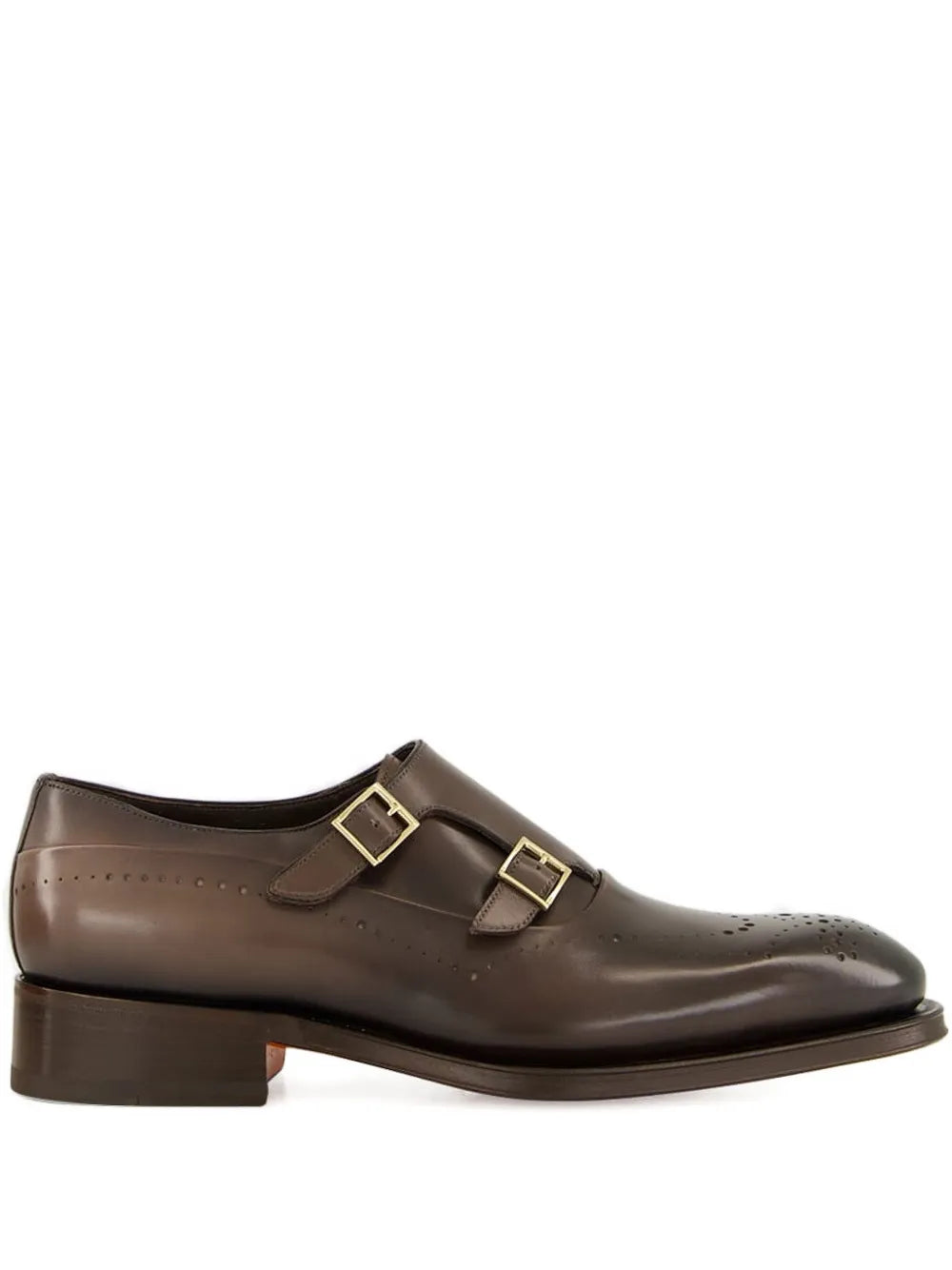 double-buckle monk shoes