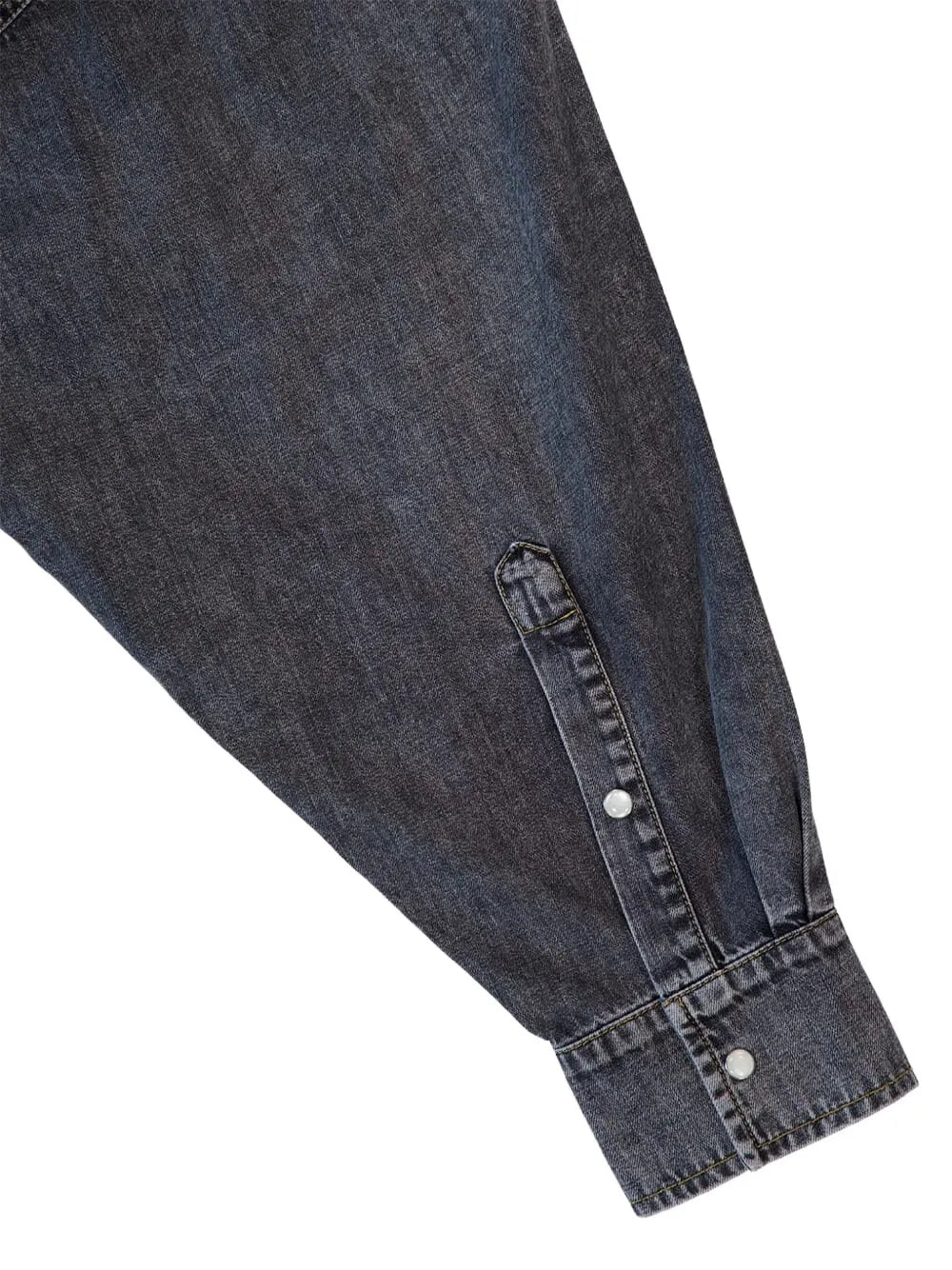 button-up denim shirt