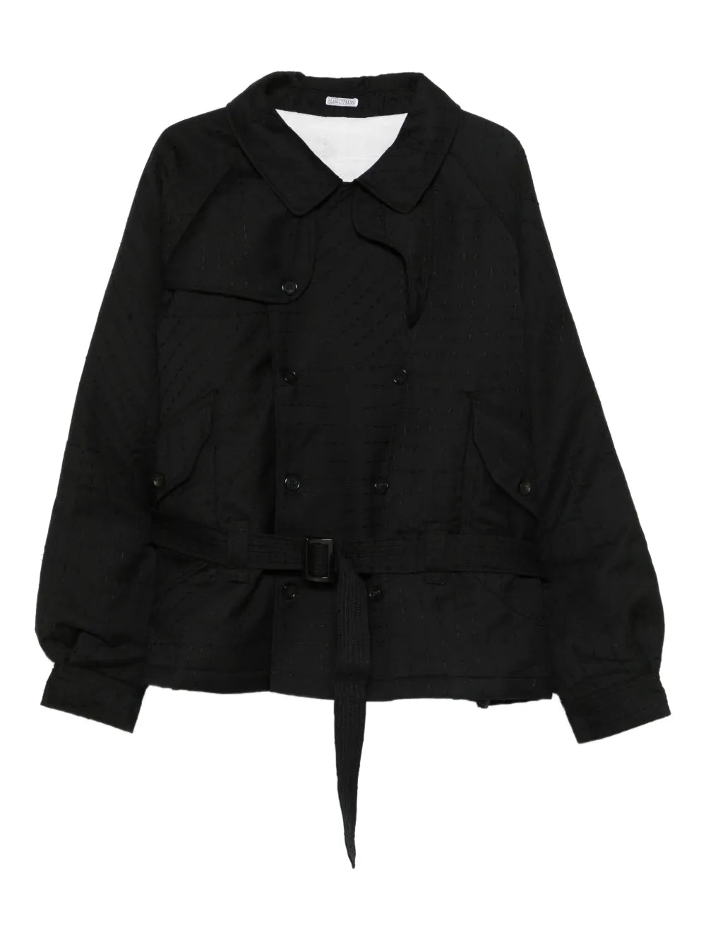 belted double-breasted coat