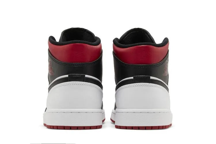 Air Jordan 1 Mid Black Toe White Gym Red