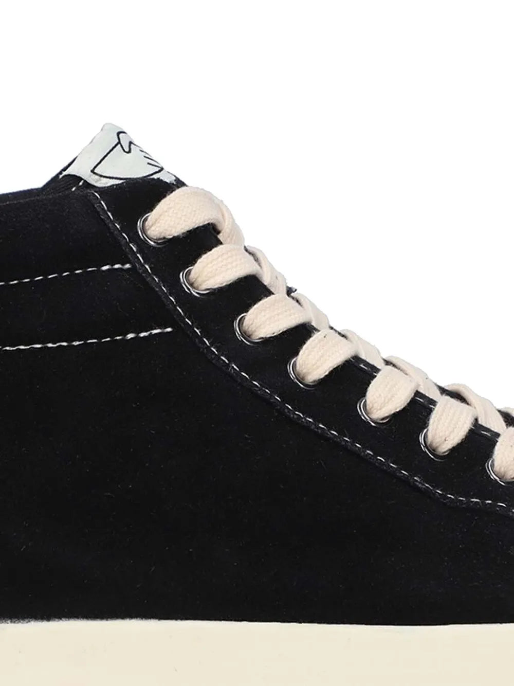 suede high-top trainers
