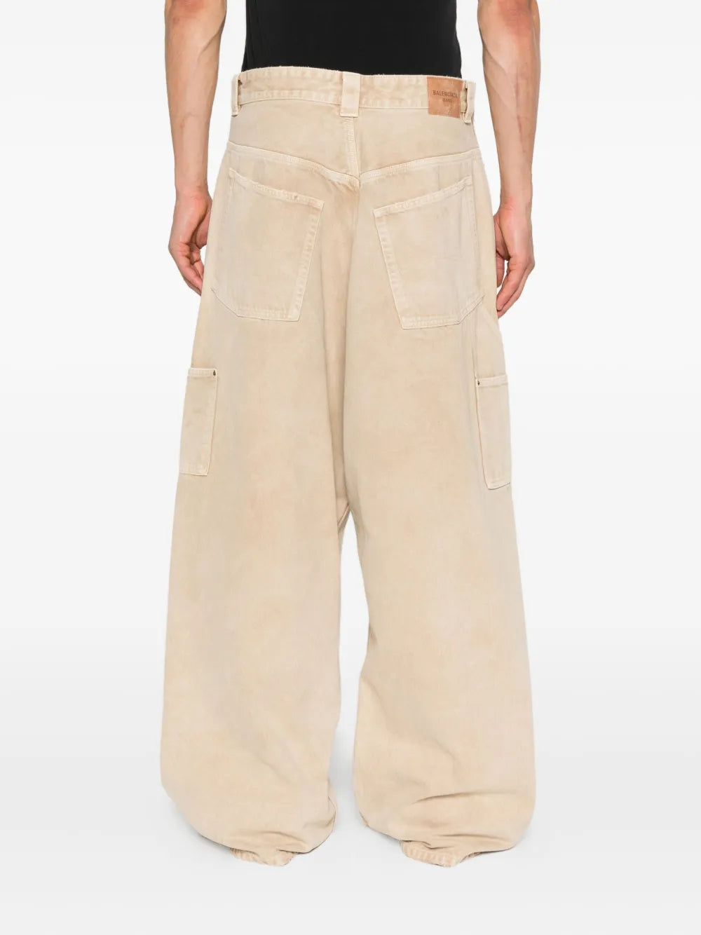 Ripped Off panelled cotton trousers