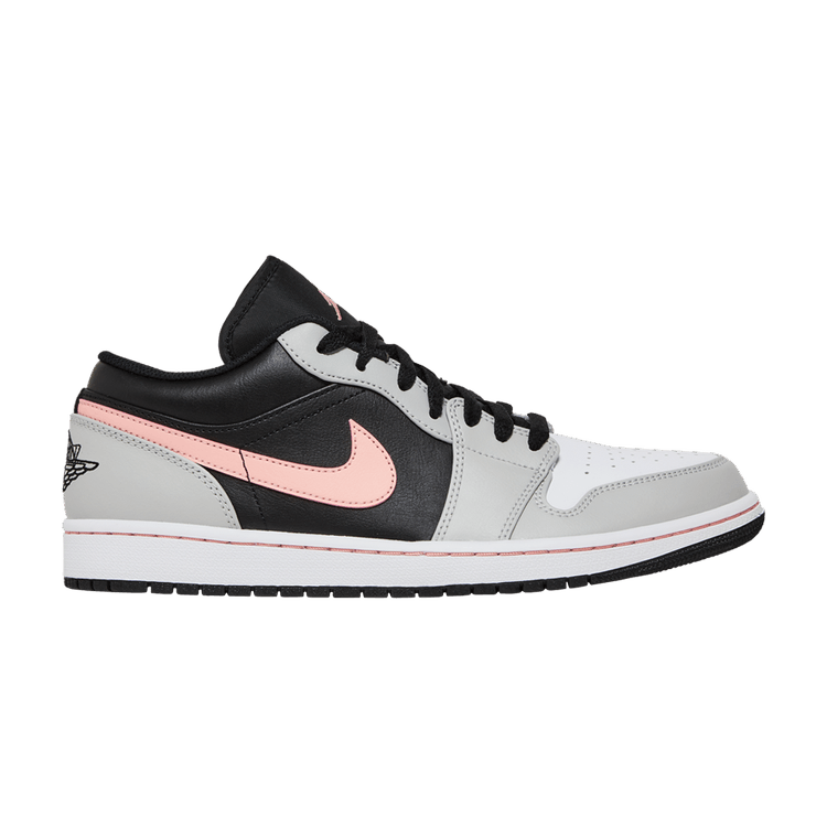 Air Jordan 1 Low Black Grey Fog Bleached Coral