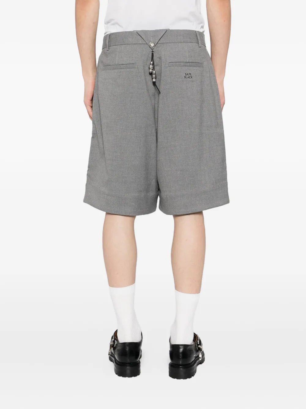 embroidered-logo shorts