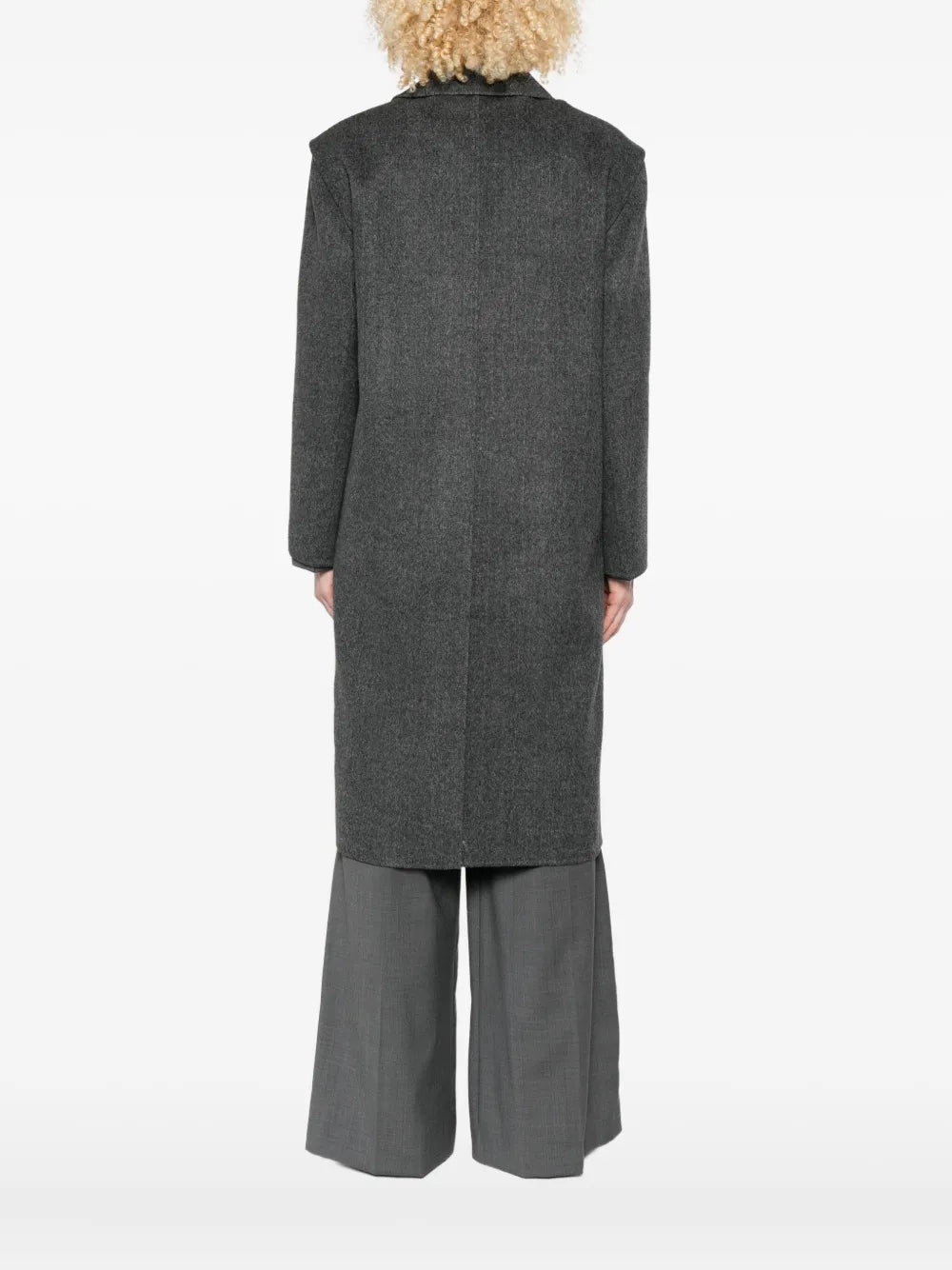 double-breasted wool coat