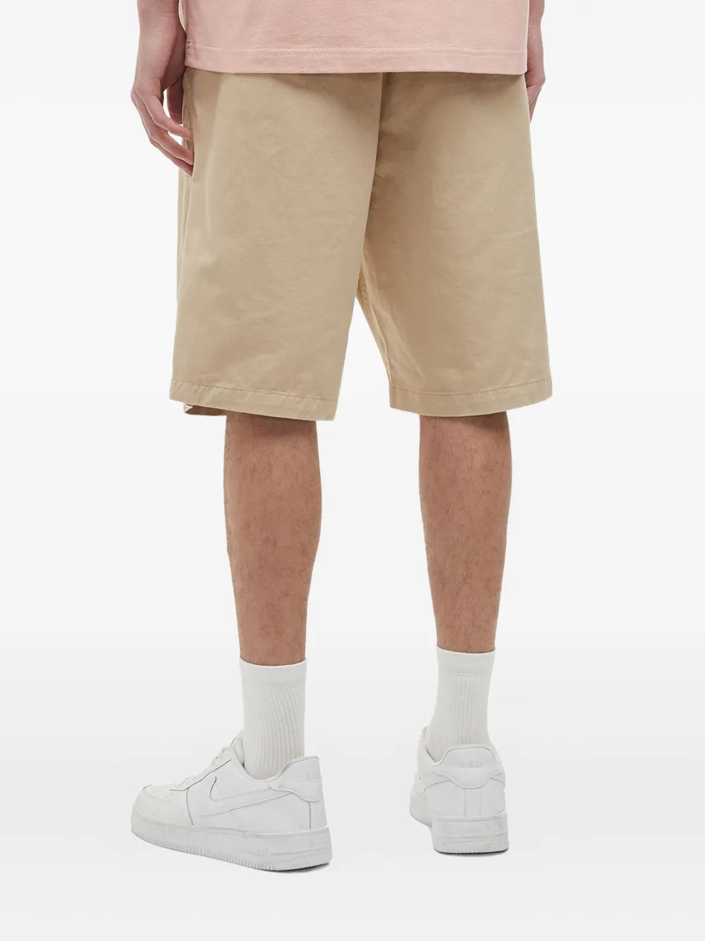 embroidered-logo shorts