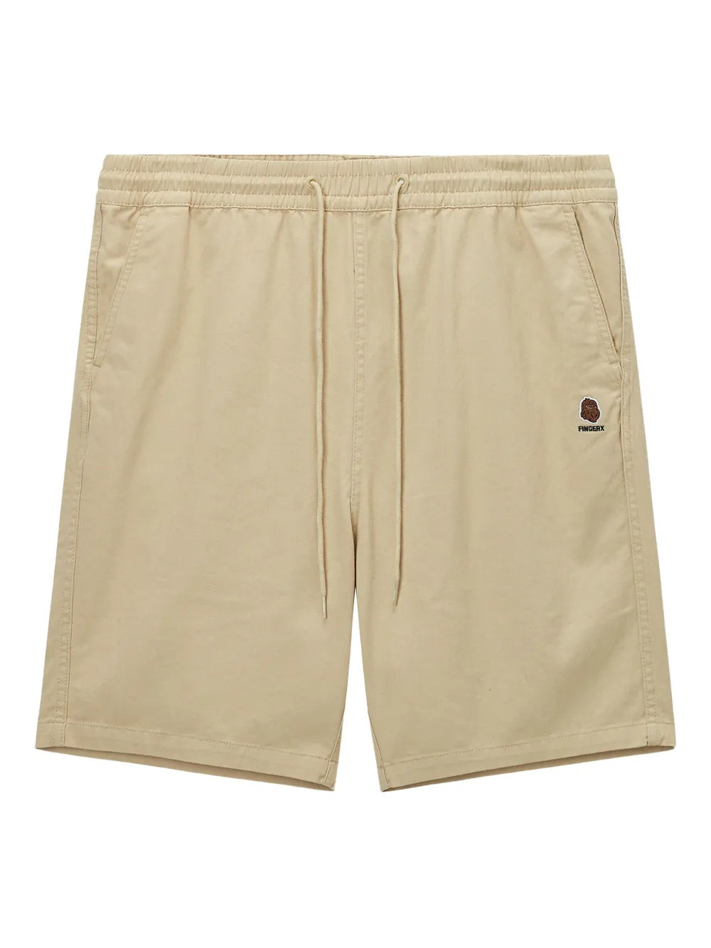 embroidered-logo shorts