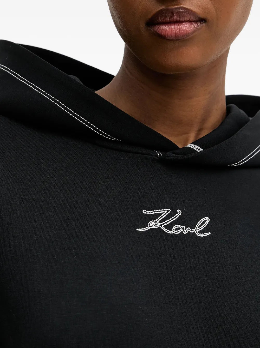 embroidered-logo Hoodie
