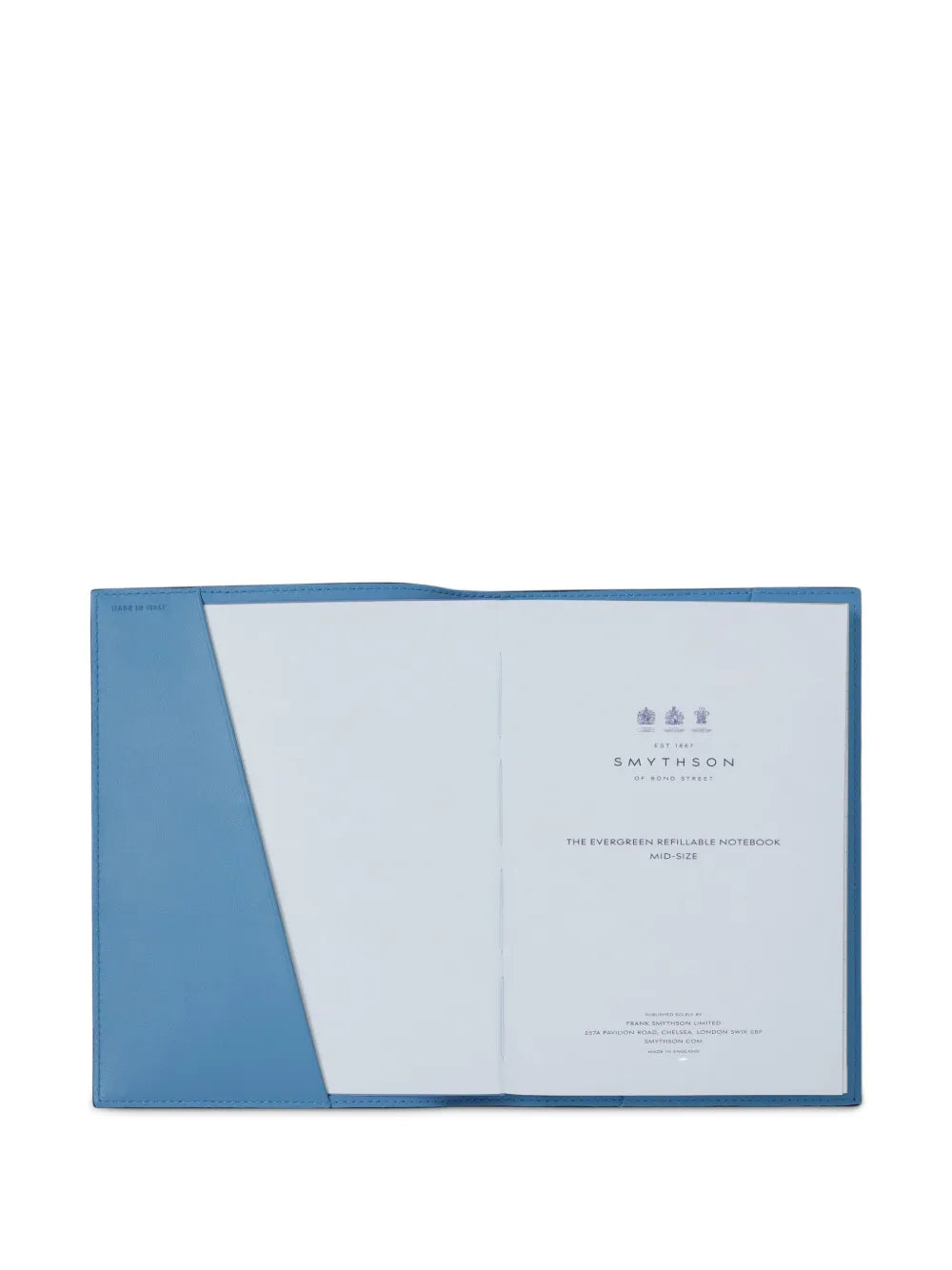 Evergreen refillable leather notebook (19.5cm x 14.5cm)