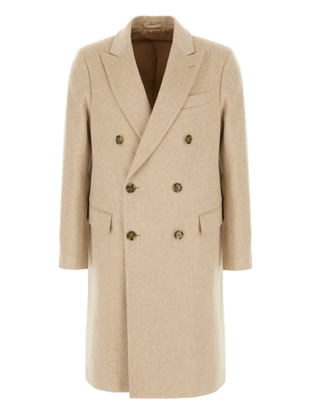 double-breasted wool coat