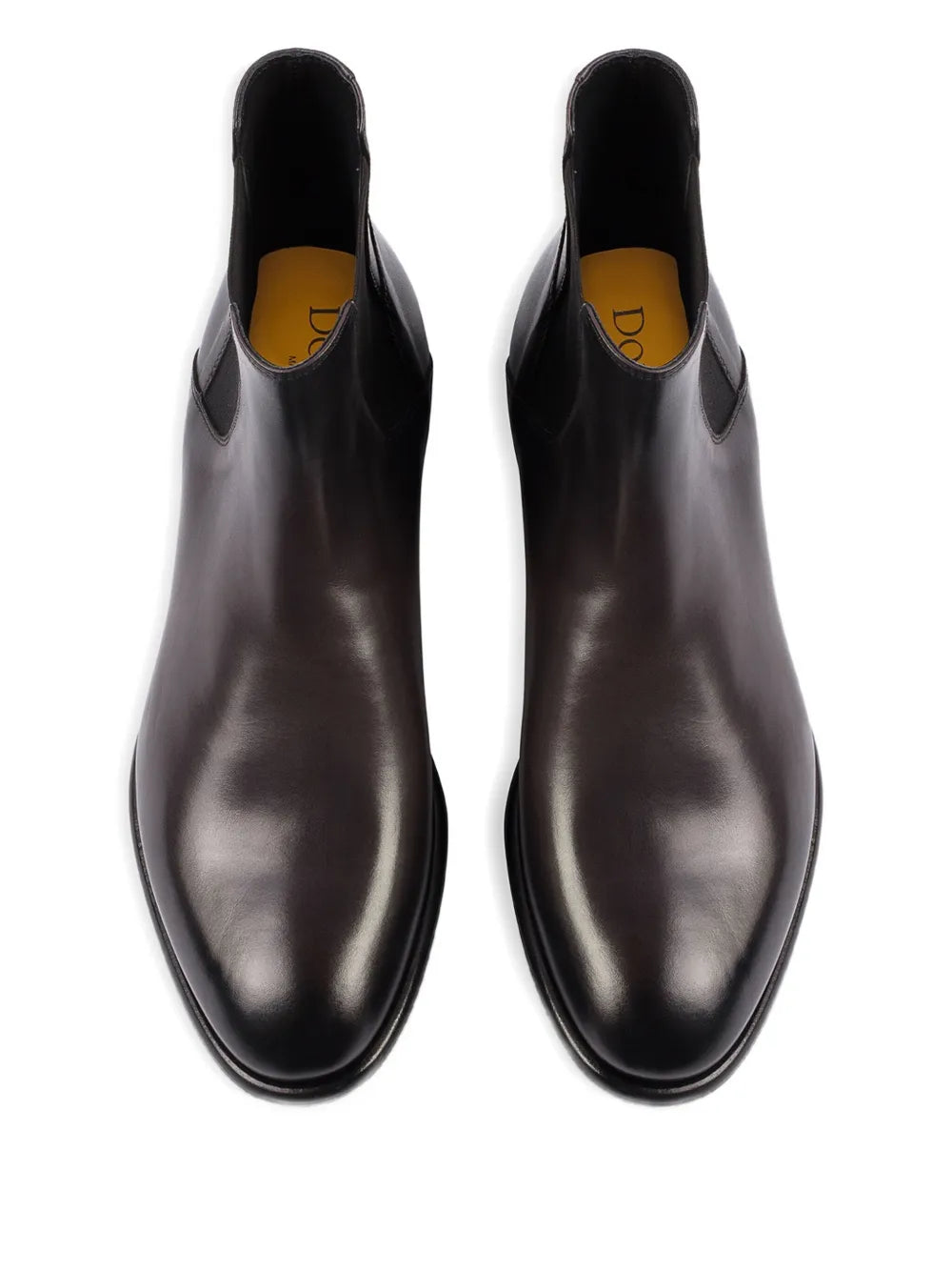 elastic-panel leather chelsea boots
